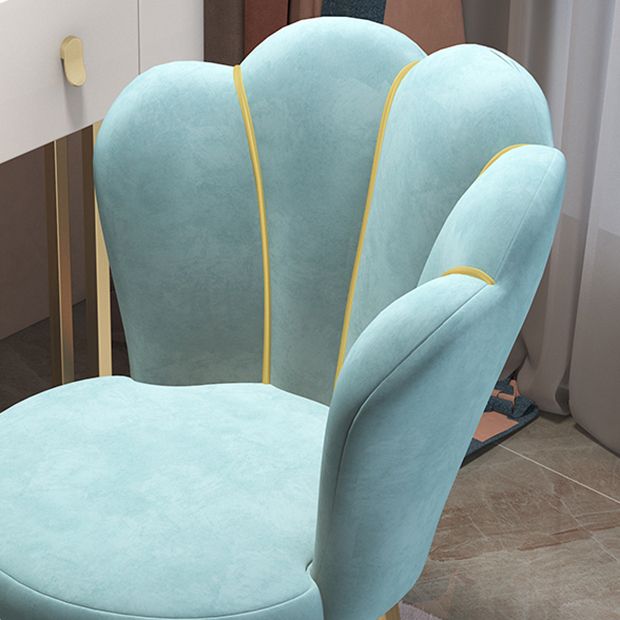 Glam Metal Dining Armless Chair Velvet Side Chair for Restaurant (Set of 4) Clearhalo ' kitchen&dining_furn' 'Dining Chairs' 'Dining Tables & Seating' 'dining_chair' 'furn' 'furn_dining_chair' 'Furniture' 'furniture_dining_chair' 'Kitchen & Dining Furniture' 'kitchen' 1200x1200_0447df9f-9ccb-4db2-a74c-88b9fe9b08ab