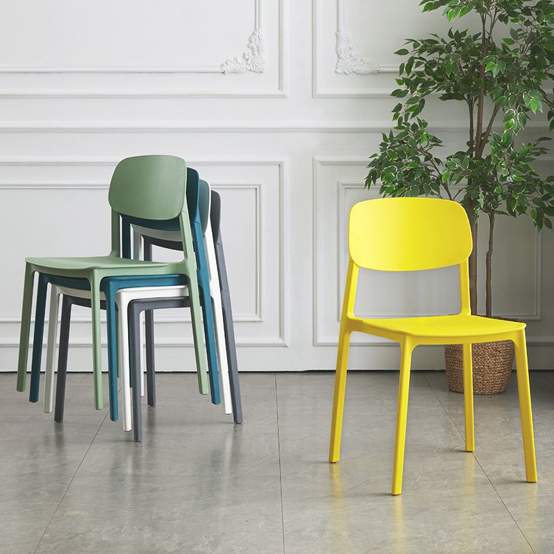 Plastic Contemporary RestaurantSide Chair Colorful Stacking Dining Chair Clearhalo ' kitchen&dining_furn' 'Dining Chairs' 'Dining Tables & Seating' 'dining_chair' 'furn' 'furn_dining_chair' 'Furniture' 'furniture_dining_chair' 'Kitchen & Dining Furniture' 'kitchen' 1200x1200_0448b6e4-8426-45bd-a0ca-8189f6b46c8f