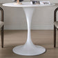 Round Sintered Stone White Dining Table Simplicity Tulip Base Table for Dining Room Clearhalo ' dining_table' 'Dining Tables & Seating' 'Dining Tables' 'furn' 'furn_dining_table' 'Furniture' 'furniture_dining_table' 'Kitchen & Dining Furniture' 'kitchen&dining_furn' 'kitchen' 'kitchen_dining_table' 1200x1200_044a3f7c-c746-40e1-bc10-767df27ba639