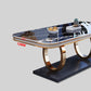 Stone Top Dining Table Traditional Luxury Table with Pedestal Base in Gold Clearhalo 'Dining Tables & Seating' 'Dining Tables' 'dining_table' 'furn' 'furn_dining_table' 'Furniture' 'furniture_dining_table' 'Kitchen & Dining Furniture' 'kitchen' 'kitchen_dining_table' 1200x1200_044a8c6b-06a5-4717-a184-d83bd6c19b44