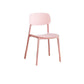 Indoor Plastic Dining Armless Chair Kitchen Open Back Side Chair
