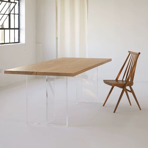 Tavolo da pranzo rettangolare tavolo da pranzo in legno massiccio per cucina