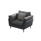 コンテンポラリークッション標準的な埋め込み式アームリビングルームフェイクレザーソファ