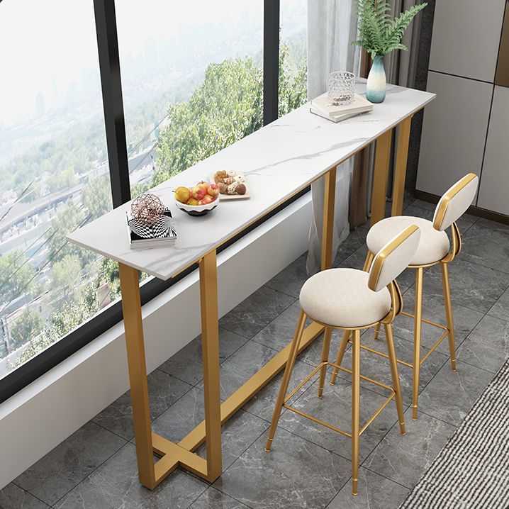 Glam Indoor Bar Stool and Table Set 1/2/3 Pieces White Table and Stool Set Clearhalo 'Bar Furniture' 'furn' 'furn_home_bar_bar_sets' 'Furniture' 'Home Bars & Bar Sets' 'home_bar_bar_sets' 'Kitchen & Dining Furniture' 1200x1200_044ffc7c-0e4a-497d-8b65-82f82e25661b