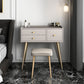Contemporary Vanity Dressing Table 3 Drawer 30.7" Tall Makeup Vanity Desk Table Clearhalo 'Bedroom Furniture' 'furn' 'furn_makeup_vanities' 'Furniture' 'Makeup Vanities' 'makeup_vanities' 1200x1200_0452fa1c-cdf2-4c6b-a2d1-28eb699817cf