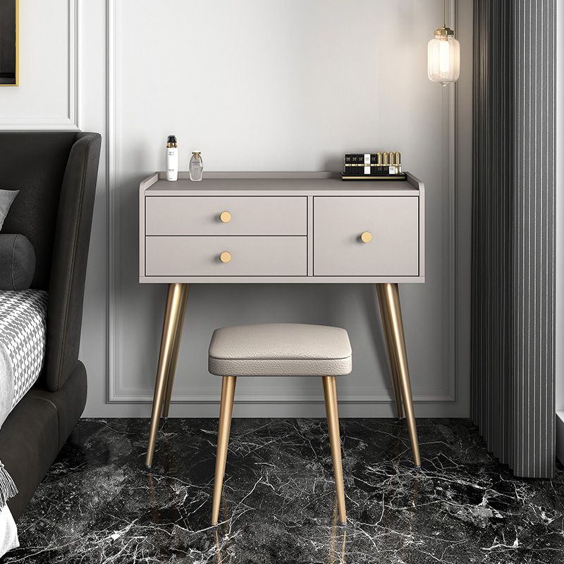 Contemporary Vanity Dressing Table 3 Drawer 30.7" Tall Makeup Vanity Desk Table Clearhalo 'Bedroom Furniture' 'furn' 'furn_makeup_vanities' 'Furniture' 'Makeup Vanities' 'makeup_vanities' 1200x1200_0452fa1c-cdf2-4c6b-a2d1-28eb699817cf