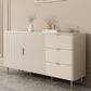 Sintemporagolo Sintelled Stoned Sideboard Cabinet Sideboard di archiviazione di lusso con cassetti e porte