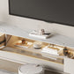 Glam Meuble TV Console de rangement fermée avec 2 tiroirs