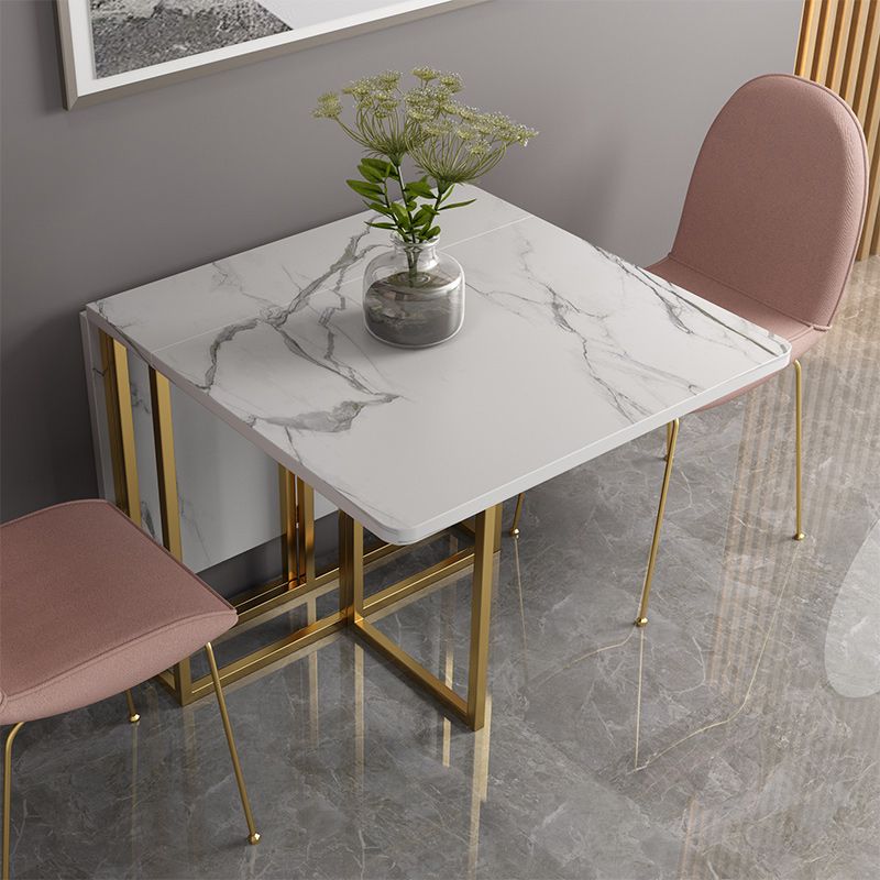 Faux Marble Dining Table Simplicity Style Sled Base Table for Dining Room Clearhalo ' dining_table' 'Dining Tables & Seating' 'Dining Tables' 'furn' 'furn_dining_table' 'Furniture' 'furniture_dining_table' 'Kitchen & Dining Furniture' 'kitchen&dining_furn' 'kitchen' 'kitchen_dining_table' 1200x1200_0457f245-1f0e-49a8-9bbf-2ec7b98590f4