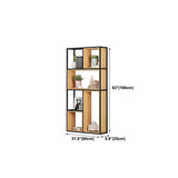 Estantería abierta estantería contemporánea de metal para comedor