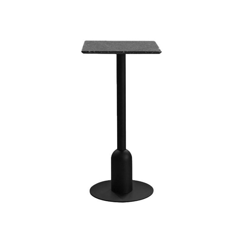 Industrial Steel Bar Dining Table Terrazzo Top Indoor Bistro Table with Single Pedestal Clearhalo 'Bar Furniture' 'Bar Tables' 'bar_tables' 'furn' 'furn_bar_tables' 'Furniture' 'furniture_bar_tables' 'Kitchen & Dining Furniture' 1200x1200_045a0130-e955-498d-8d7a-3facccc359f8