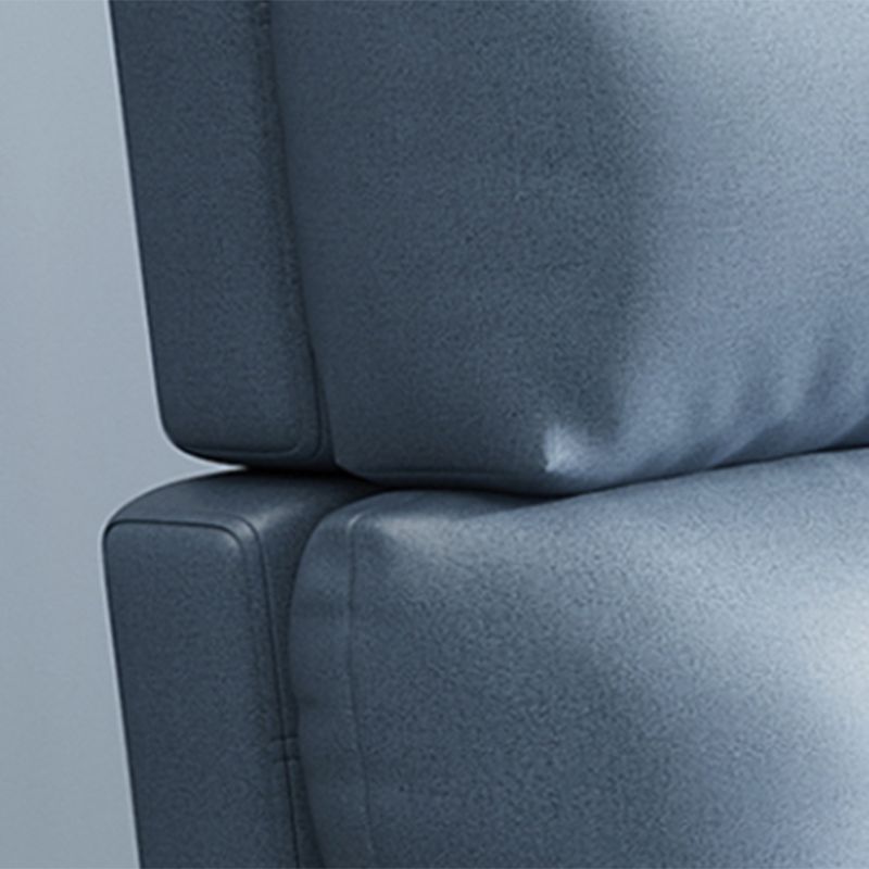 Contemporary Bonded Leather Tufted Cushions with Ottoman Lounge Accent Chair Clearhalo 'Accent Chairs' 'accent_chairs' 'Chairs & Seating' 'furn' 'furn_accent_chairs' 'Furniture' 'Living Room Furniture' 1200x1200_045aaa17-a38e-4fd8-9b5e-e6c0dfe3e869