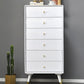 Solid Wood Accent Chest with 4/5/6/7 Drawers and Straight Legs