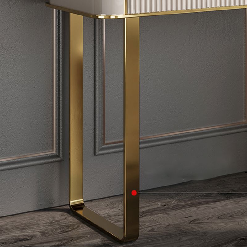 Contatore per trucco in legno glam 2-Drawer BEIGE Vanity Makeup Set per camera da letto