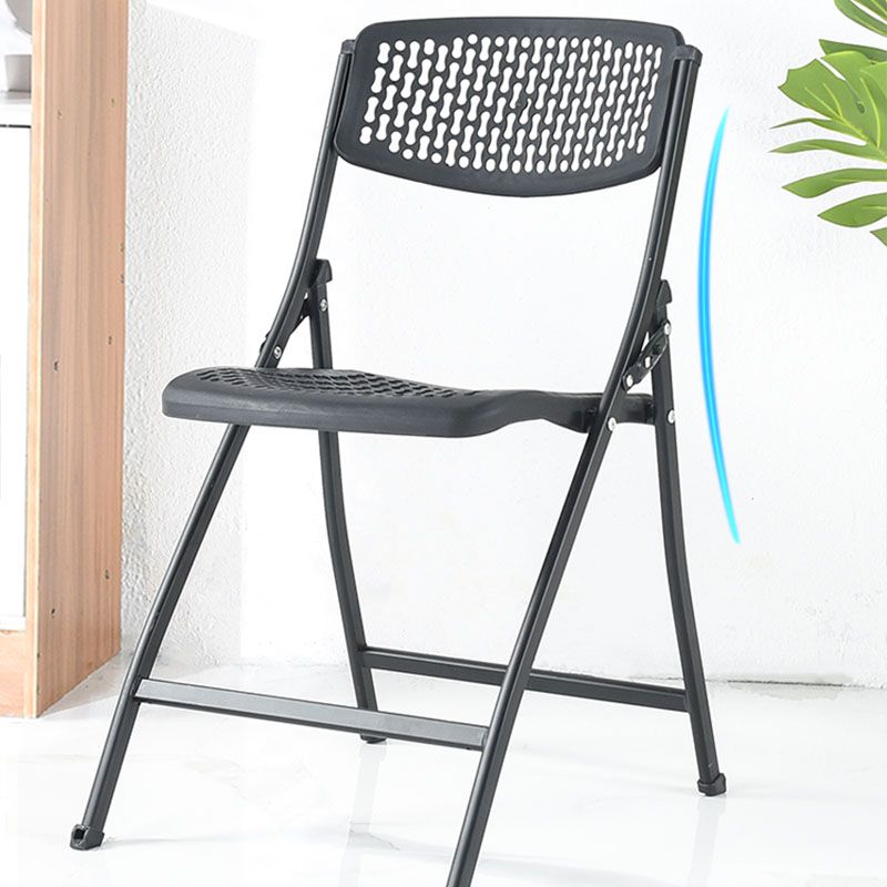 Plastic Modern Office Chair Armless Upholstered Conference Chair