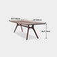 Rectangle Solid Wood Dining Table Industrial Brown Standard Dining Table with Trestle Base Clearhalo ' dining_table' 'Dining Tables & Seating' 'Dining Tables' 'Furniture' 'furniture_dining_table' 'Kitchen & Dining Furniture' 'kitchen&dining_furn' 'kitchen' 'kitchen_dining_table' 1200x1200_0461a52d-5115-4eb0-b7df-e5abac65d82f