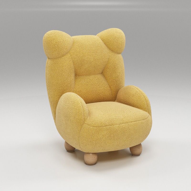 Wool Chair Arms Included Basic Four Legs Chair for Living Room Clearhalo 'Accent Chairs' 'accent_chairs' 'Chairs & Seating' 'furn' 'furn_accent_chairs' 'Furniture' 'furniture_accent_chairs' 'Living Room Furniture' 1200x1200_0462471c-c3dd-4393-b46f-c3e09a9dd14f