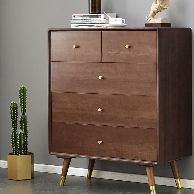 Klassieke glam -verticale lingerie kist massief houten slaapkamer opbergkast