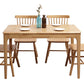 Contemporary Rectangle Dining Table Rubberwood Solid Wood Table with 4 Legs Clearhalo ' dining_table' 'Dining Tables & Seating' 'Dining Tables' 'furn' 'furn_dining_table' 'Furniture' 'furniture_dining_table' 'Kitchen & Dining Furniture' 'kitchen&dining_furn' 'kitchen' 'kitchen_dining_table' 1200x1200_0462eeff-32d2-4962-bbff-97f3667b7e84