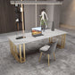 Industrial Sintered Stone Standard Dining Table Kitchen Rectangle Shape Dining Table for Kitchen Clearhalo ' dining_table' 'Dining Tables & Seating' 'Dining Tables' 'furn' 'furn_dining_table' 'Furniture' 'furniture_dining_table' 'Kitchen & Dining Furniture' 'kitchen&dining_furn' 'kitchen' 'kitchen_dining_table' 1200x1200_0463a833-8a9e-4be8-92c4-8346a4cad962