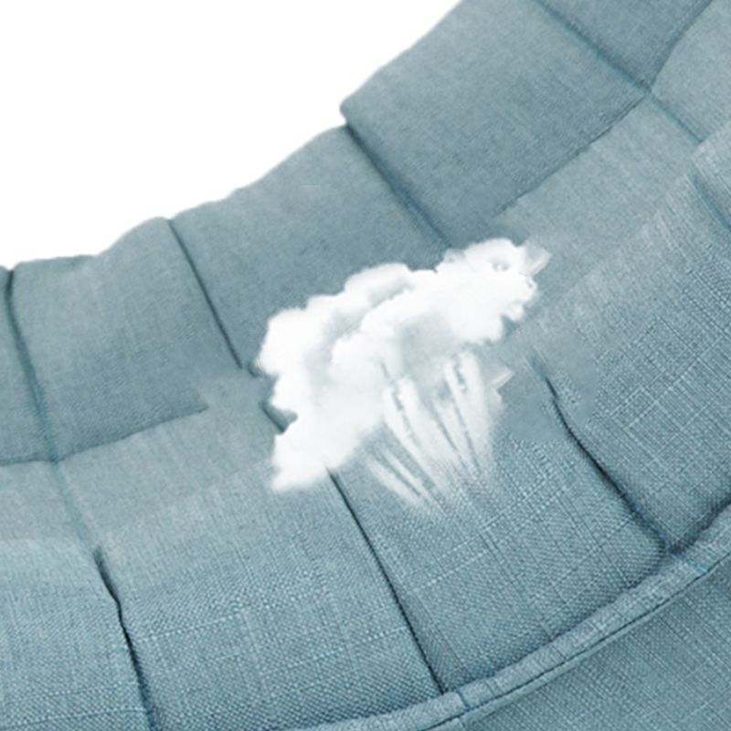 Sedia moderna a braccia, sedia accento imbottita miscela di cotone, 20 "(w) x 23" (d) x 33 "(h)