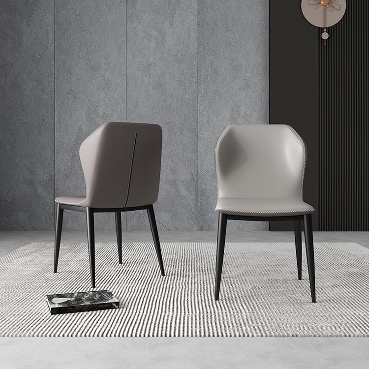 Industrial Metal Dining Chairs Armless Wingback Side Chair for Restaurant Use (Set of 2) Clearhalo ' kitchen&dining_furn' 'Dining Chairs' 'Dining Tables & Seating' 'dining_chair' 'furn' 'furn_dining_chair' 'Furniture' 'furniture_dining_chair' 'Kitchen & Dining Furniture' 'kitchen' 1200x1200_0464d6b7-e581-4051-bd5d-ef90287aa39e