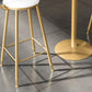 1/2/3/4 Pieces Glam Round Bar Table Set Bistro Set with Faux Marble Top