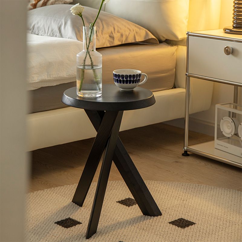 Solid Wood 3 Legs Side Table Modern Dia 12" 2-Piece End Tables Set Clearhalo 'Coffee & Accent Tables' 'End & Side Tables' 'end_side_tables' 'furn' 'furn_end_side_tables' 'Furniture' 'Living Room Furniture' 1200x1200_04660f72-c98d-46fd-9039-62c6c7816b9b