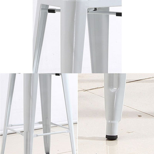 Industrial Iron Low Back Barstool Simple Indoor Tall Stool with Square Seat Clearhalo 'Bar Furniture' 'Bar Stools' 'bar_stools' 'furn' 'furn_bar_stools' 'furniture_bar_stools' 'Kitchen & Dining Furniture' 'kitchen&dining_furn' 'kitchen' 'kitchen_furn' Furniture' 1200x1200_04662d59-d7fd-4ffb-b4a8-24272f23e79c