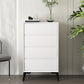 Wood Corner Accent Chest with Drawers Contemporary 15.74" Wide Side Cabinet