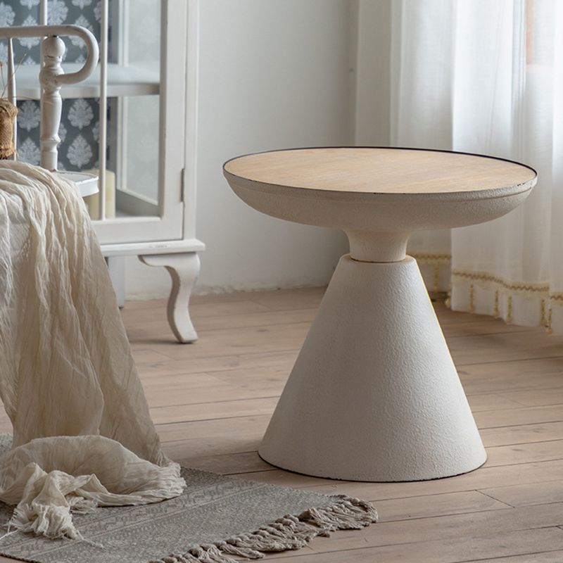 20" Wide French Country Side Table Metal Round Accent Side Table