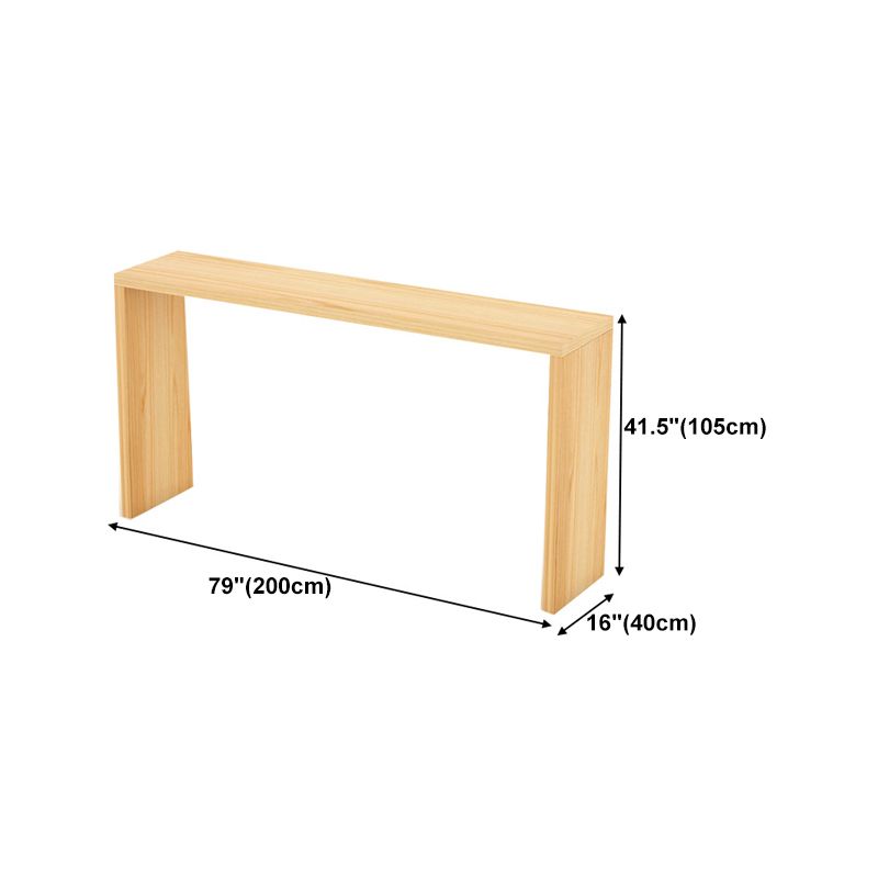 Nordic Rectangle Bar Counter Table Wooden Dining Table for Kitchen Clearhalo 'Bar Furniture' 'Bar Tables' 'bar_tables' 'furn' 'furn_bar_tables' 'Furniture' 'furniture_bar_tables' 'Kitchen & Dining Furniture' 1200x1200_04684427-6180-44c5-9a2c-89ce5d212284