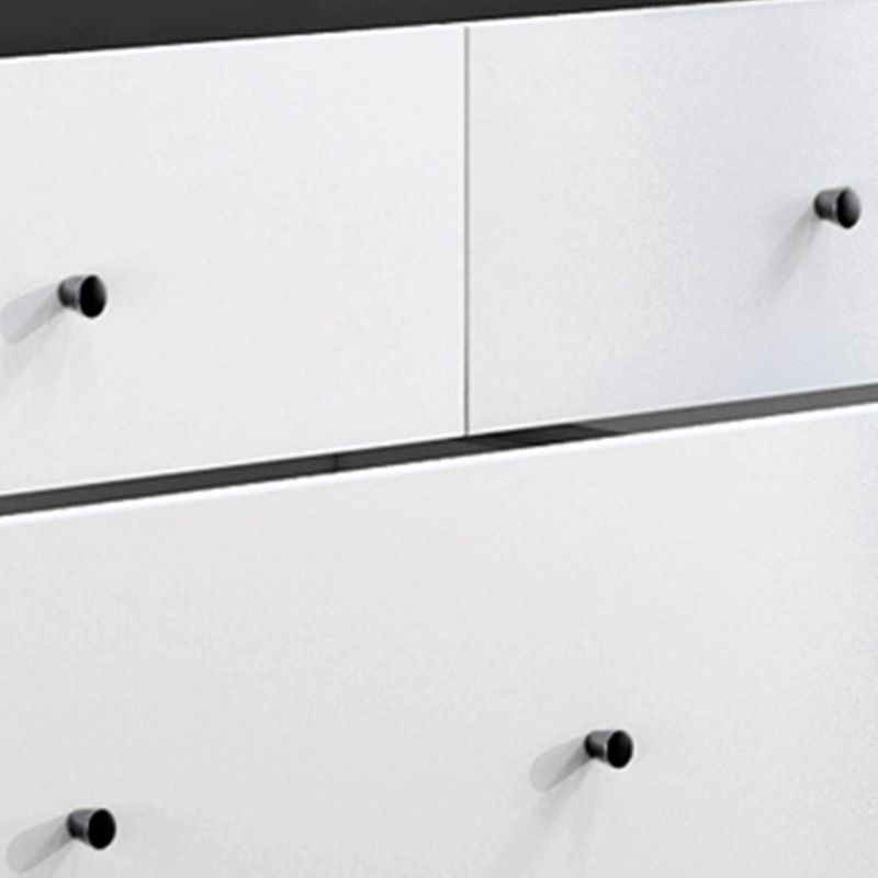 Cassettiera contemporanea da 13,65 pollici di larghezza con 4/7 cassetti