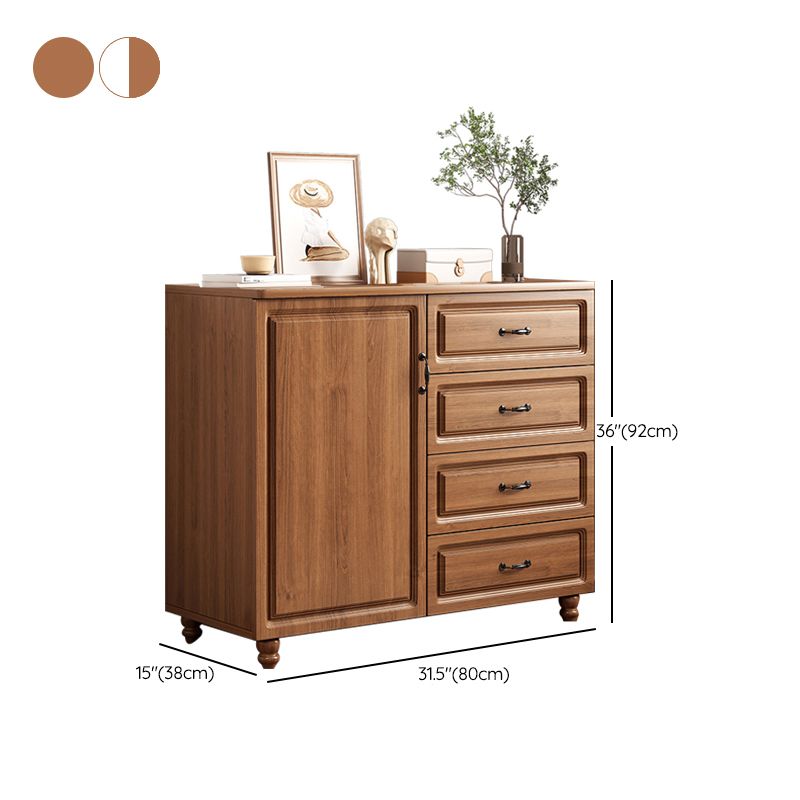 Mid Century Modern Accent Chest  Rectangle Chest with Drawers