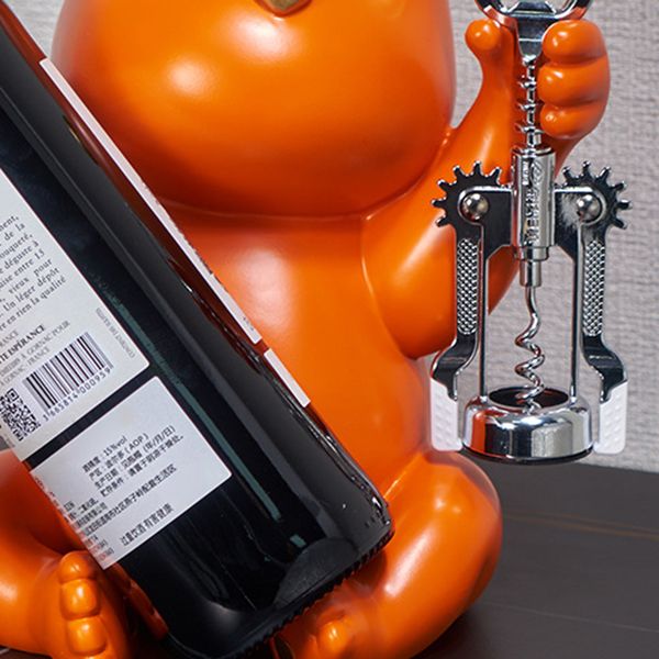 Porte-bouteille en résine de table à vilting moderne pour salon