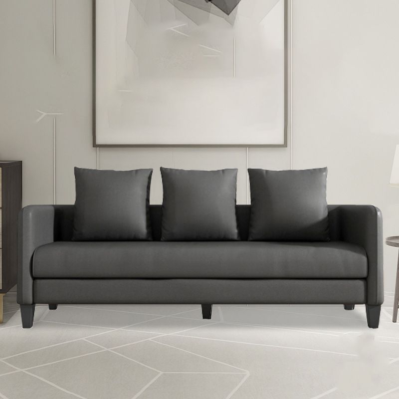 Scandinave à 3 places Faux Coup de canapé canapé arrière avec smoking bras