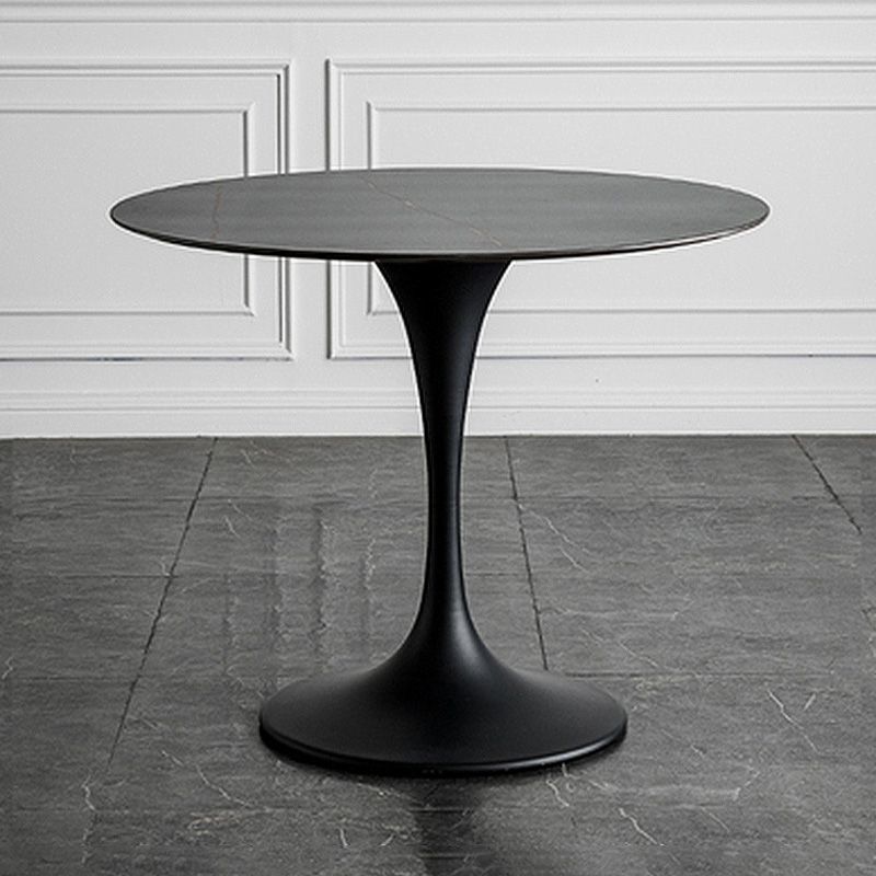 29.1"H Round Solid Color Slate Coffee Table 1 Single Modern Cocktail Table Clearhalo 'Coffee & Accent Tables' 'Coffee Tables' 'coffee_tables' 'furn' 'furn_coffee_tables' 'Furniture' 'furniture_coffee_tables' 'Living Room Furniture' 1200x1200_0471a56b-4d3d-403d-a549-cd7469e68351