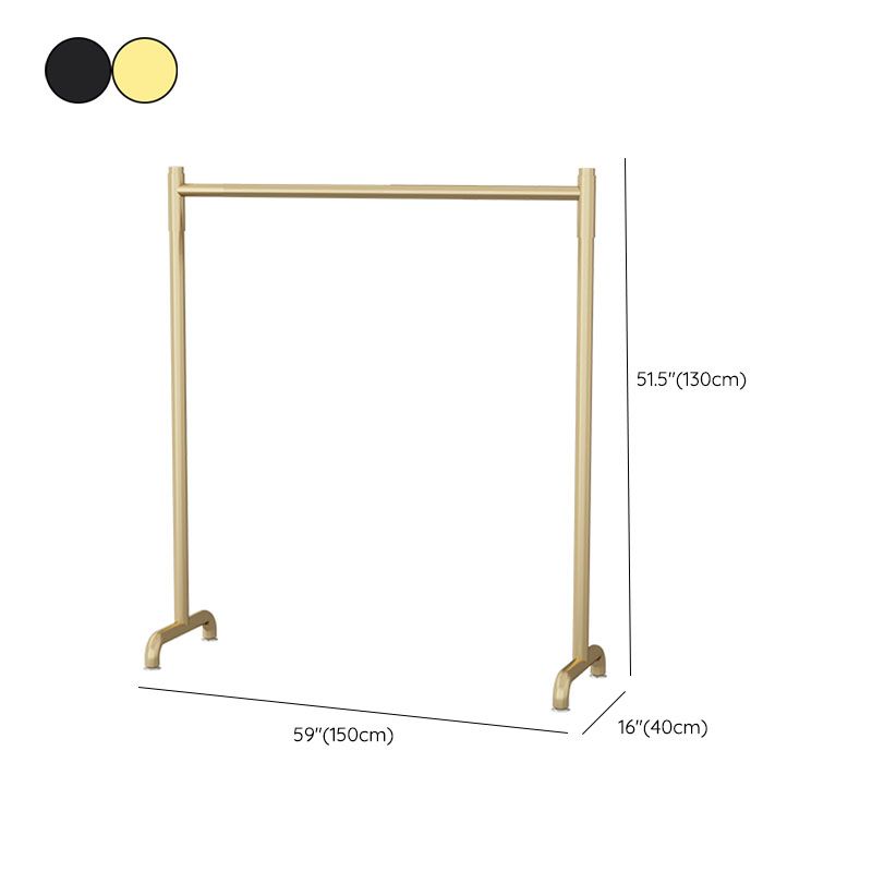 Zeitgenössischer Kleidungsregal Metall gerahmt Hanging Rail Entry Hall Tree