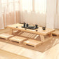 4 Legs Coffee Table Contemporary Rectangle Solid Wood Coffee Cocktail Table Clearhalo 'Coffee & Accent Tables' 'Coffee Tables' 'coffee_tables' 'furn' 'furn_coffee_tables' 'Furniture' 'Living Room Furniture' 1200x1200_0473c3c2-1c8a-4de7-a66e-5299d79a0ab5