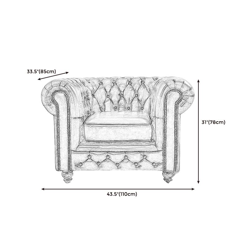 Tight Back Rolled Arm Loveseat Leather Stain Resistant Settee Sofa in Brown Clearhalo 'furn' 'furn_sofas' 'Furniture' 'furniture_sofas' 'kitchen' 'kitchen_sofas' 'Living Room Furniture' 'Sofa' 'sofas' 1200x1200_0473db82-9ef2-4f4a-a3a1-20d8f628ae21