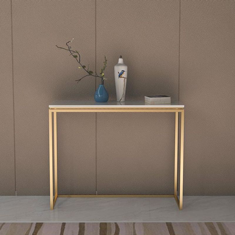Table de console blanc rectangulaire moderne - Table de la console 11,81 "x 31,49"