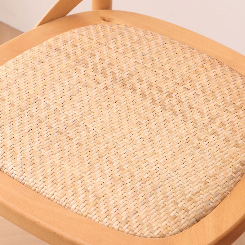 Contemporary Wood Kitchen Dining Side Chair Cross Back Side Chair Clearhalo 'Dining Chairs' 'Dining Tables & Seating' 'dining_chair' 'furn' 'furn_dining_chair' 'Furniture' 'Kitchen & Dining Furniture' 1200x1200_04790555-b0e4-4e6f-b553-fc51acde1d67