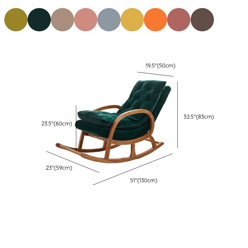 Moderne stijl houten schommelstoel lounge vrije tijd chaise stoel voor binnen