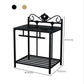 Comodino Glam con 1 ripiano, comodino con contenitori aperti e gambe, alto 21,3 pollici