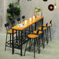 Solid Wood Bar Table Industrial Rectangle Bar Table with Trestle Base in Black Clearhalo 'Bar Furniture' 'Bar Tables' 'bar_tables' 'furn' 'furn_bar_tables' 'Furniture' 'furniture_bar_tables' 'Kitchen & Dining Furniture' 1200x1200_047c31fc-e8f1-4fc5-9765-d9b3e1d89a5f