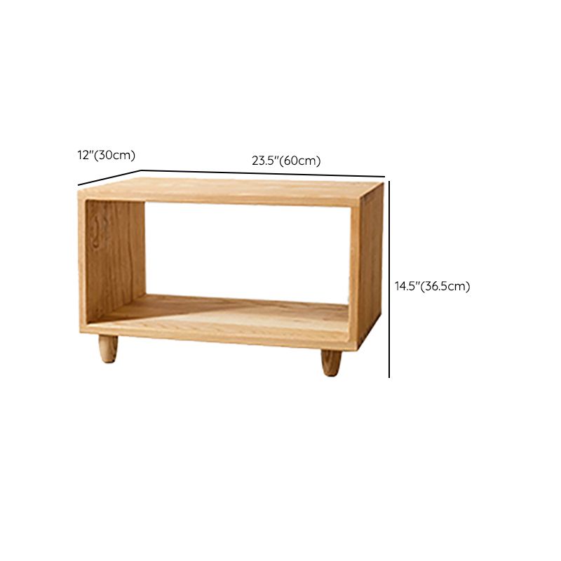 Estantería trasera abierta de estilo moderno, estantería de madera maciza para oficina