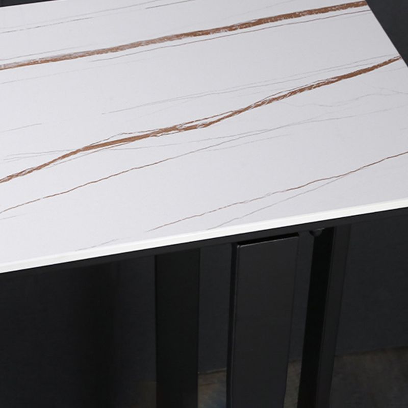 Industrial Bistro Bar Desk Indoor Stone and Metal Rectangle Bistro Bar Table Clearhalo 'Bar Furniture' 'Bar Tables' 'bar_tables' 'furn' 'furn_bar_tables' 'Furniture' 'furniture_bar_tables' 'Kitchen & Dining Furniture' 1200x1200_047eb237-3948-4d2c-8d41-24cc5f06d82b
