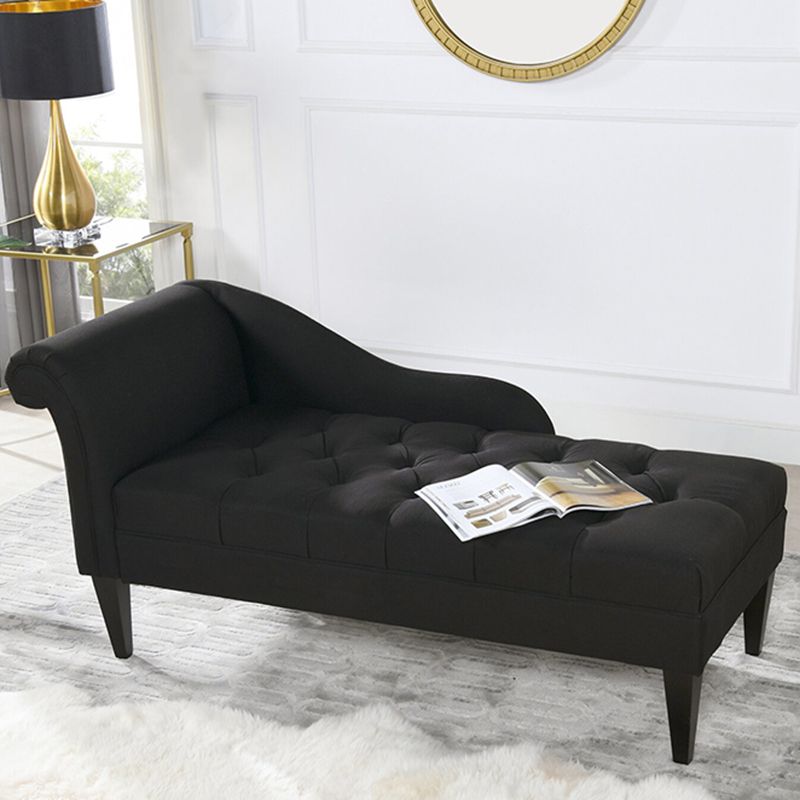 Modern Style Chaise Polyester Blend Chaise Lounge with Rolled Arms Clearhalo 'Chairs & Seating' 'Chaise Lounge' 'chaise_lounge' 'furn' 'furn_chaise_lounge' 'Furniture' 'Living Room Furniture' 1200x1200_0481136a-d4f4-44c2-a984-34a44cd001c7