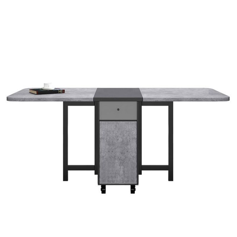 Contemporary Style Folding Dining Table Rectangle Table for Home Clearhalo ' dining_table' 'Dining Tables & Seating' 'Dining Tables' 'furn' 'furn_dining_table' 'Furniture' 'furniture_dining_table' 'Kitchen & Dining Furniture' 'kitchen&dining_furn' 'kitchen' 'kitchen_dining_table' 1200x1200_04816448-f33b-45e4-b29f-7e679a3a1dcc