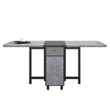 Contemporary Style Folding Dining Table Rectangle Table for Home Clearhalo ' dining_table' 'Dining Tables & Seating' 'Dining Tables' 'furn' 'furn_dining_table' 'Furniture' 'furniture_dining_table' 'Kitchen & Dining Furniture' 'kitchen&dining_furn' 'kitchen' 'kitchen_dining_table' 1200x1200_04816448-f33b-45e4-b29f-7e679a3a1dcc